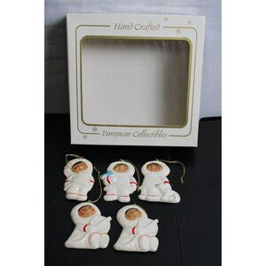 Hand Crafted European Collectibles With Five Ornaments